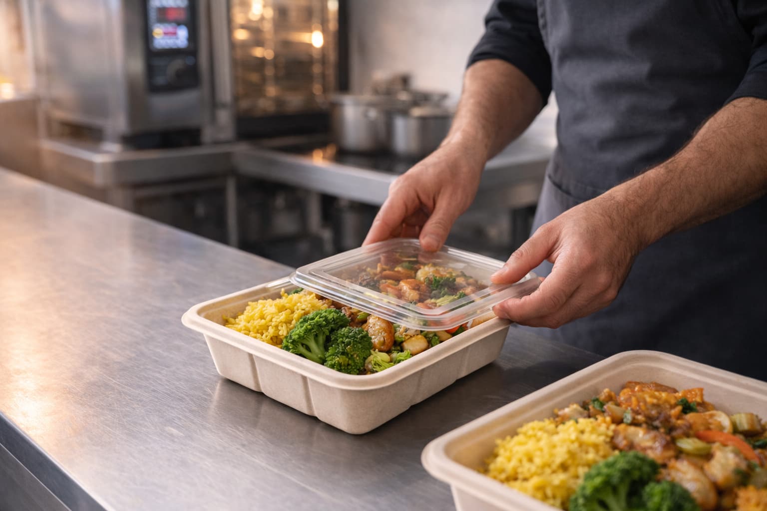 Cocina y equipo de AriMar FoodLab en Playa de Arinaga